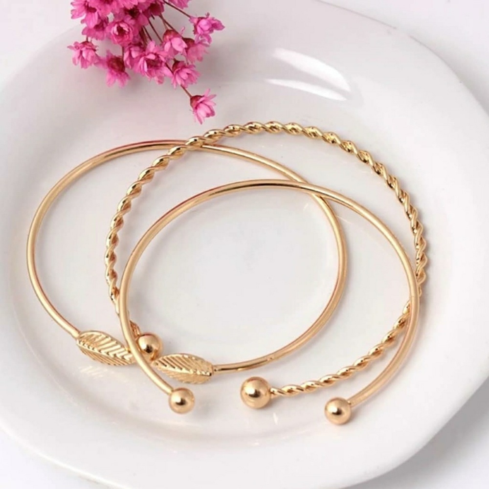 Fashion Bracelets Bangles Gold Color